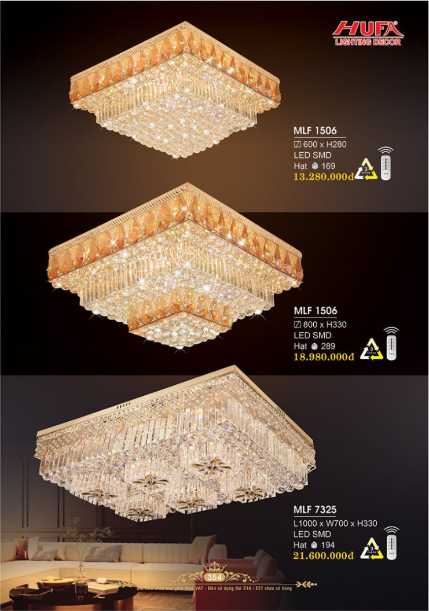 Bảng giá đèn trang trí HUFA